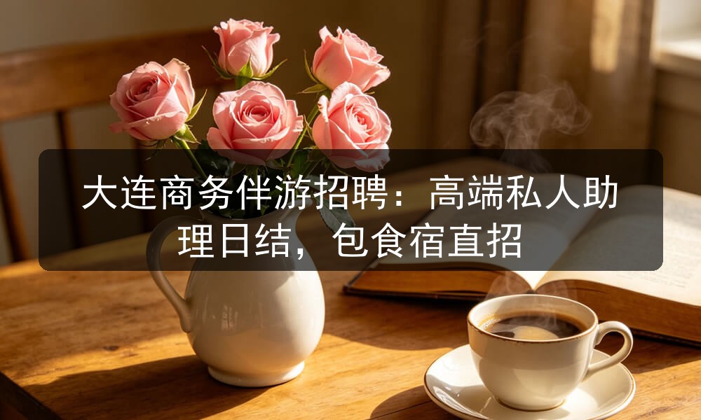大连商务伴游招聘：高端私人助理日结，包食宿直招